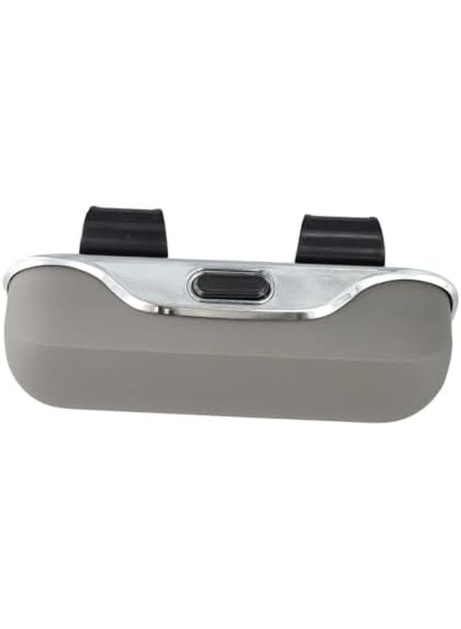 Car Sunglasses Holder Visor Mount Storage Box Organizer For Vehicle Interior Gray - Image 4